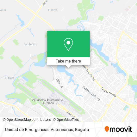 Mapa de Unidad de Emergencias Veterinarias