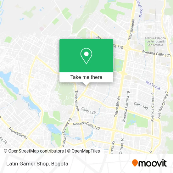 Latin Gamer Shop map