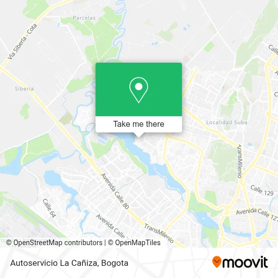 ¿Cómo llegar a Autoservicio La Cañiza en Suba en autobús o tranvía?