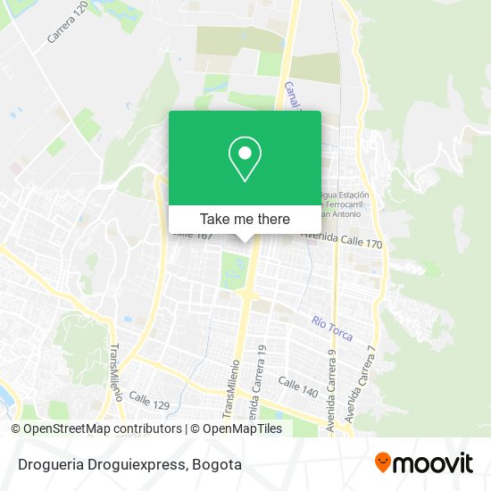 Drogueria Droguiexpress map