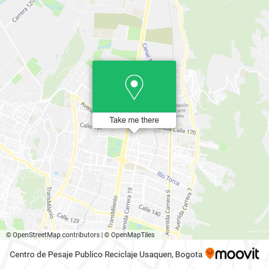 Centro de Pesaje Publico Reciclaje Usaquen map