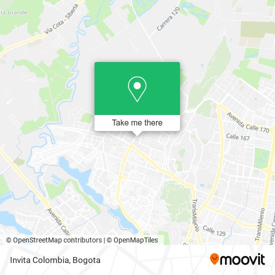 Invita Colombia map