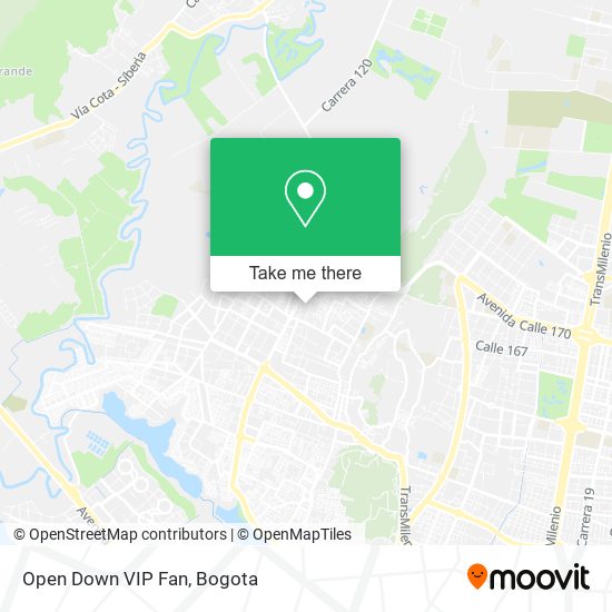 Mapa de Open Down VIP Fan