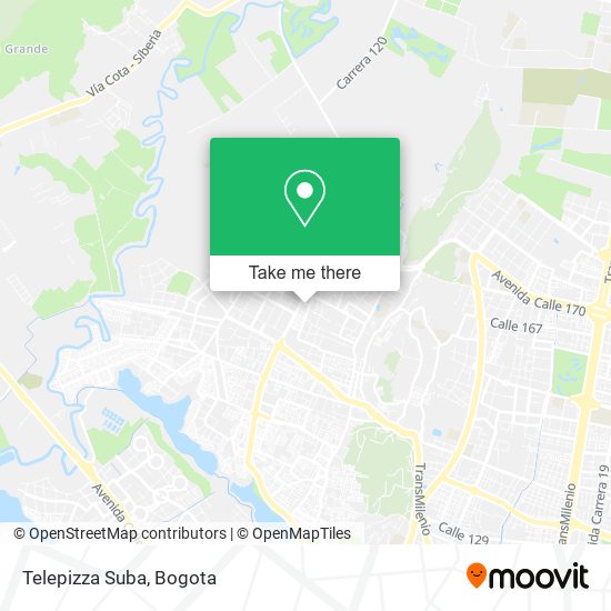 Telepizza Suba map
