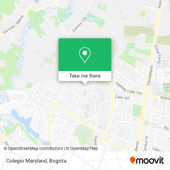 Colegio Maryland map