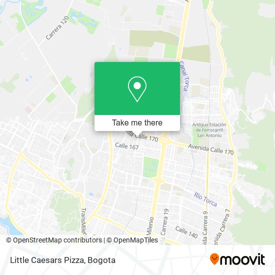 Mapa de Little Caesars Pizza