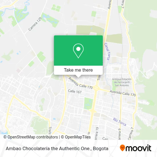 Ambao Chocolatería the Authentic One. map