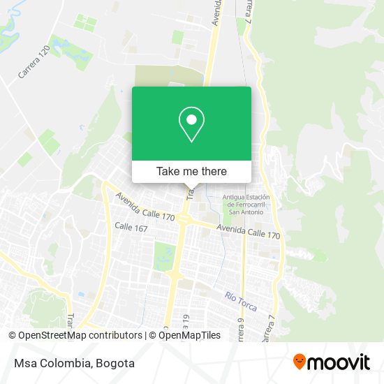 Msa Colombia map