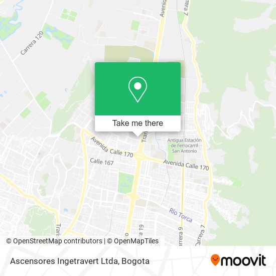 Ascensores Ingetravert Ltda map