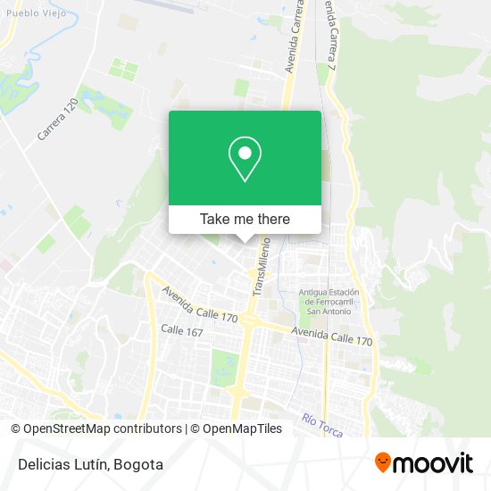Delicias Lutín map