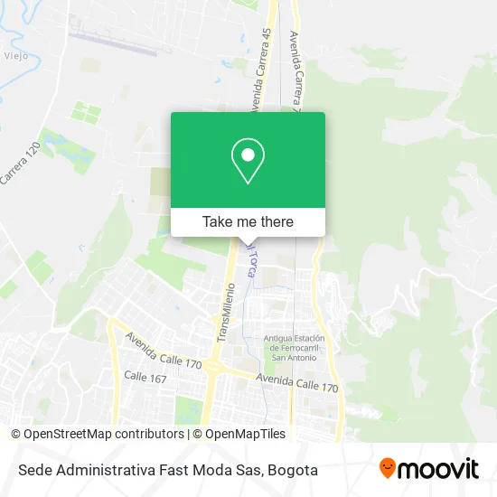 Mapa de Sede Administrativa Fast Moda Sas
