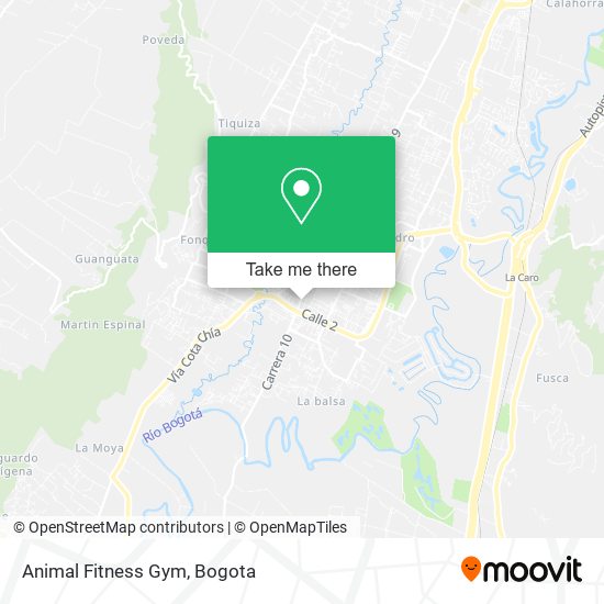 Mapa de Animal Fitness Gym