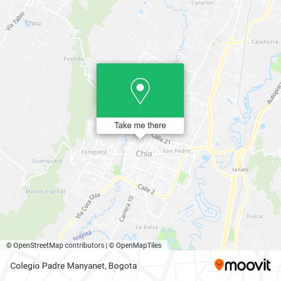 Mapa de Colegio Padre Manyanet