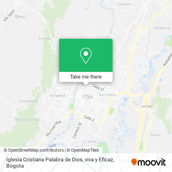 Iglesia Cristiana Palabra de Dios, viva y Eficaz map