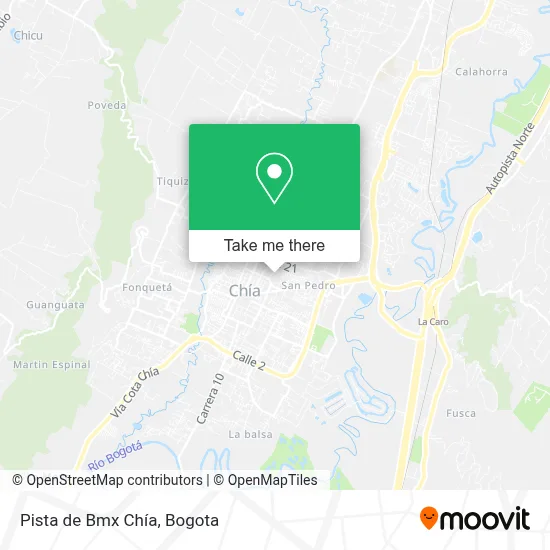 Pista de Bmx Chía map