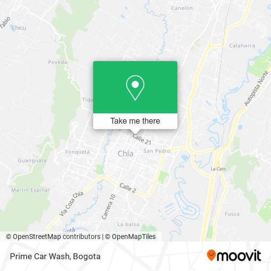 Prime Car Wash map