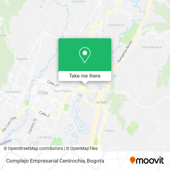 Mapa de Complejo Empresarial Centrochia