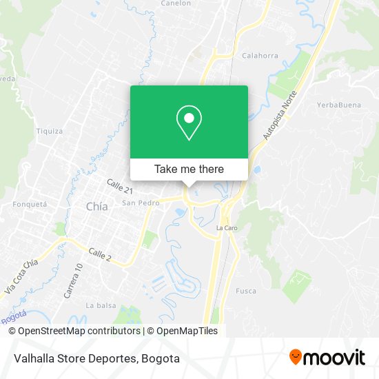 Mapa de Valhalla Store Deportes