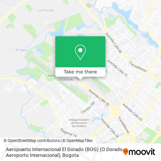 Aeropuerto Internacional El Dorado (BOG) (O Dorado Aeroporto Internacional) map