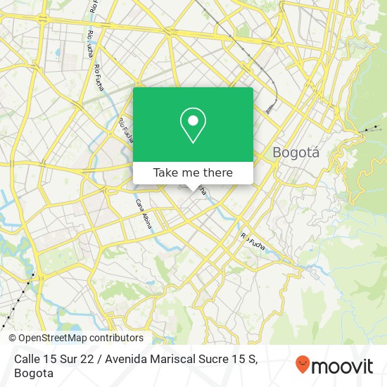 Calle 15 Sur 22 / Avenida Mariscal Sucre 15 S map