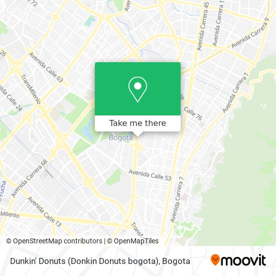 Dunkin' Donuts (Donkin Donuts bogota) map