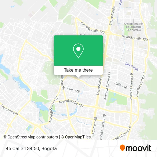 45 Calle 134 50 map