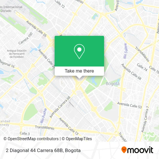 2 Diagonal 44 Carrera 68B map