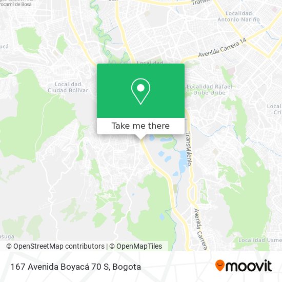 167 Avenida Boyacá 70 S map
