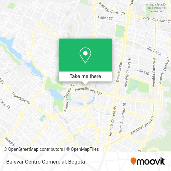 Mapa de Bulevar Centro Comercial