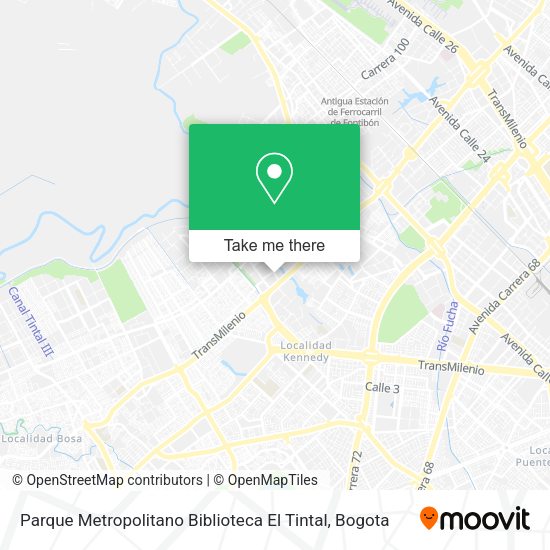 Parque Metropolitano Biblioteca El Tintal map