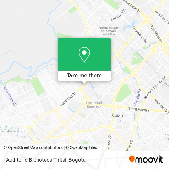 Auditorio Biblioteca Tintal map