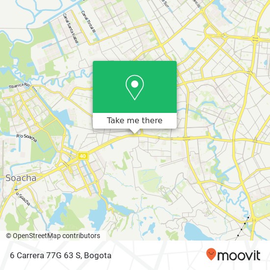 Mapa de 6 Carrera 77G 63 S