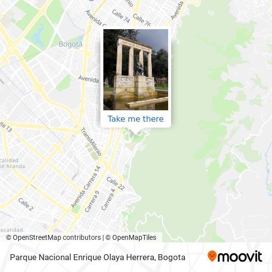 Parque Nacional Enrique Olaya Herrera map