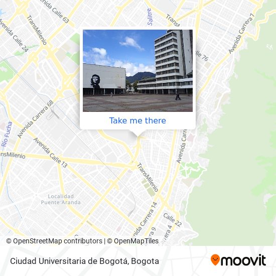 Ciudad Universitaria de Bogotá map