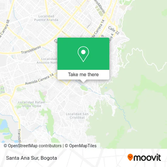 Mapa de Santa Ana Sur
