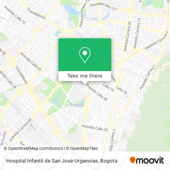 Hospital Infantil de San José-Urgencias map