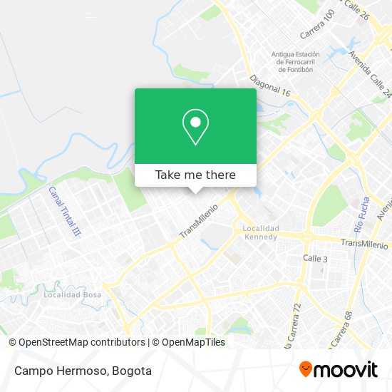 Campo Hermoso map