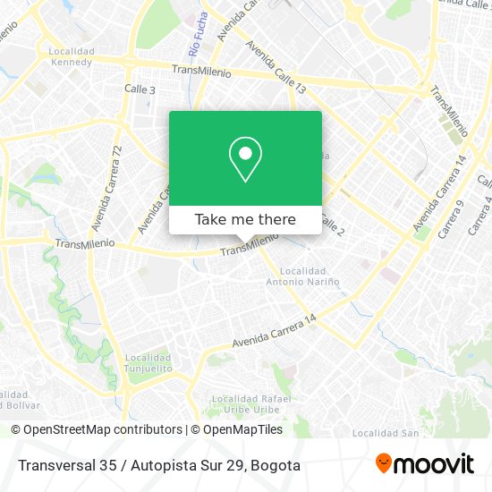 Transversal 35 / Autopista Sur 29 map