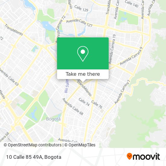 10 Calle 85 49A map