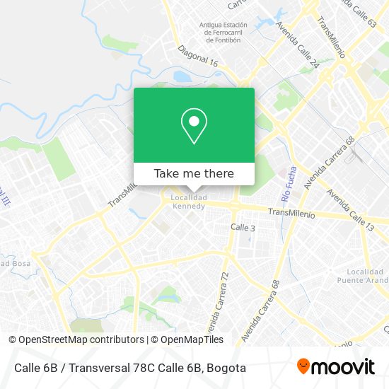 Mapa de Calle 6B / Transversal 78C Calle 6B
