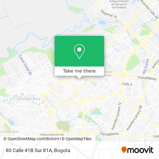 Mapa de 80 Calle 41B Sur 81A