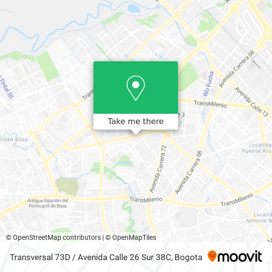 Transversal 73D / Avenida Calle 26 Sur 38C map