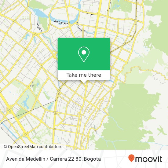 Avenida Medellín / Carrera 22 80 map