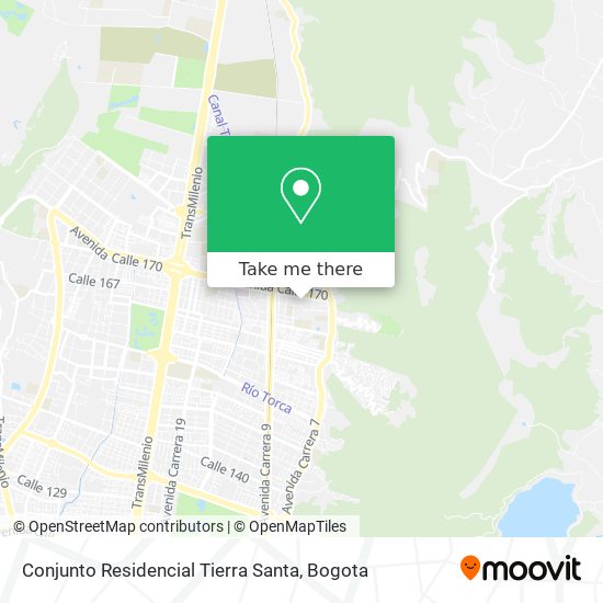 Conjunto Residencial Tierra Santa map