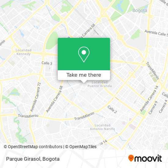 Parque Girasol map