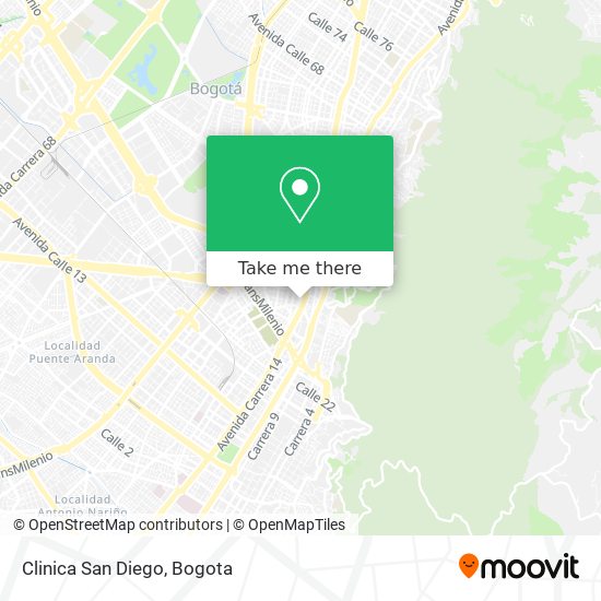 Clinica San Diego map