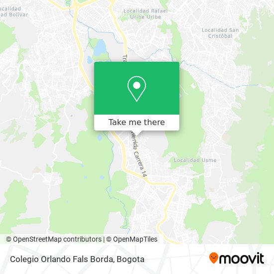 Colegio Orlando Fals Borda map