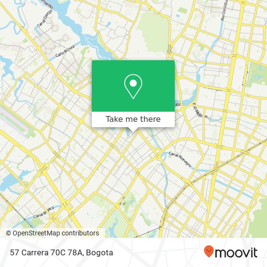 Mapa de 57 Carrera 70C 78A
