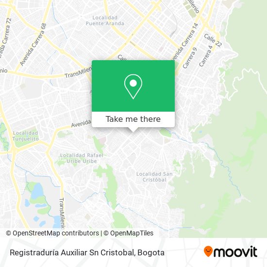 Registraduría Auxiliar Sn Cristobal map