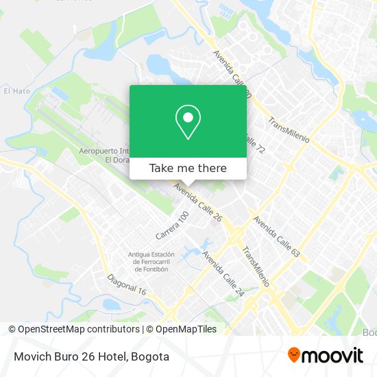 Movich Buro 26 Hotel map